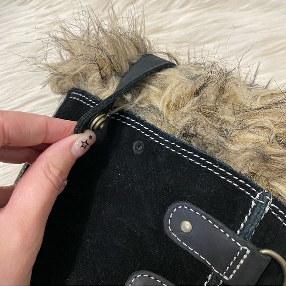 Sorel Black Quarry Fur Trim Joan Of Arctic Waterproof Winter Tall Snow Boot - Picture 11 of 12